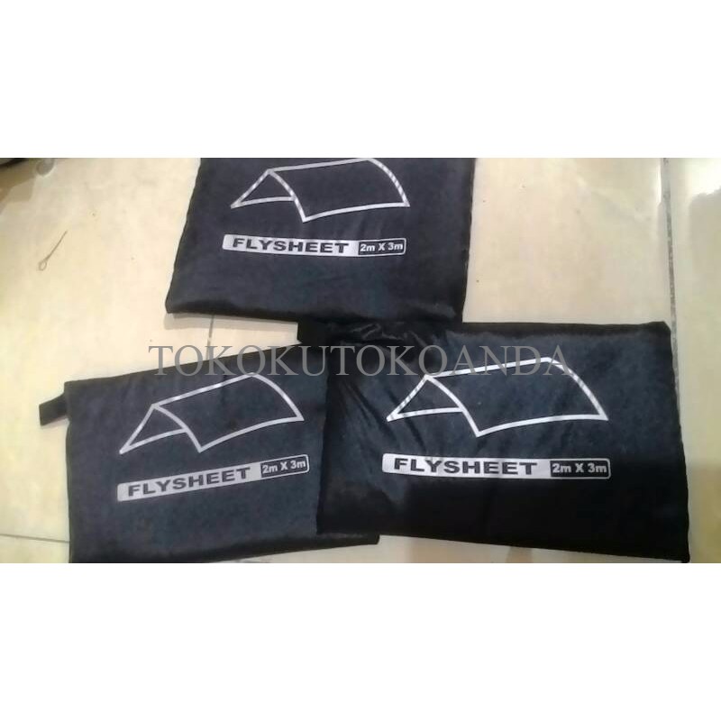 Flysheet 2X3 / Flysheet 3X2 Hitam murah