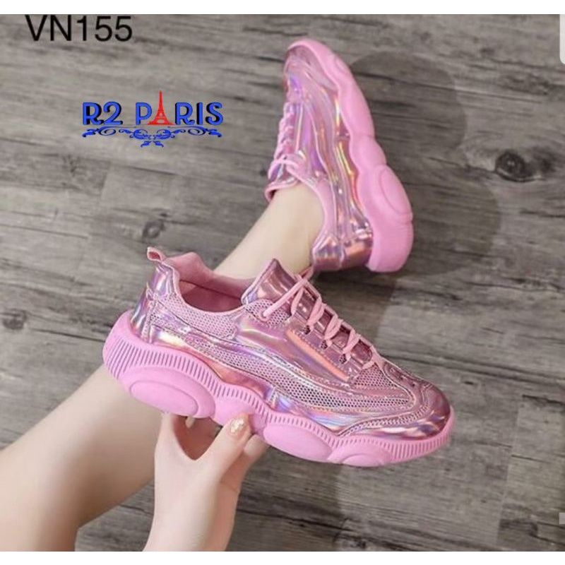 ZPT-Sepatu sneakers wedges wanita fashion terbaru OF-89