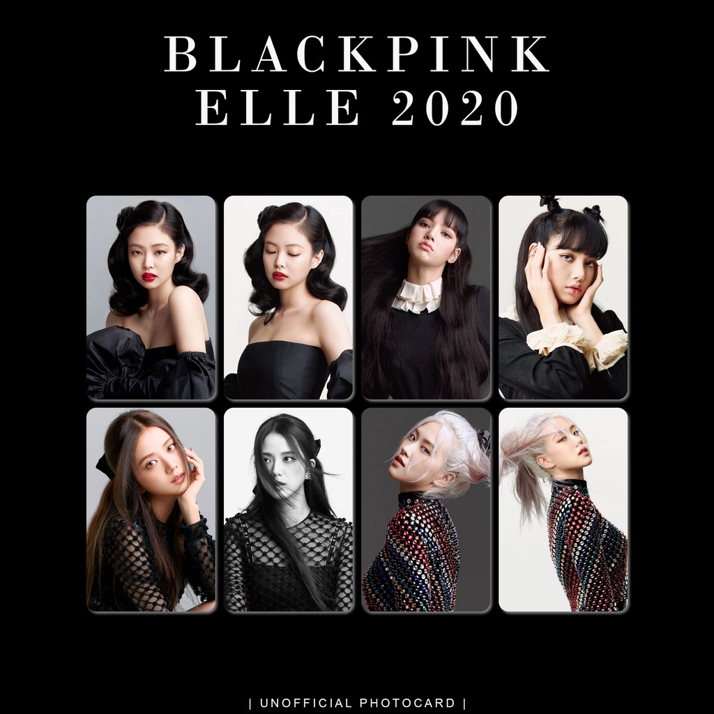 UNOFFICIAL PHOTOCARD BLACKPINK X ELLE