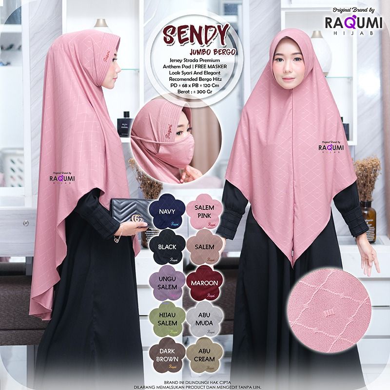SENDI JUMBO BERGO BY ORI RAQUMI HIJAB