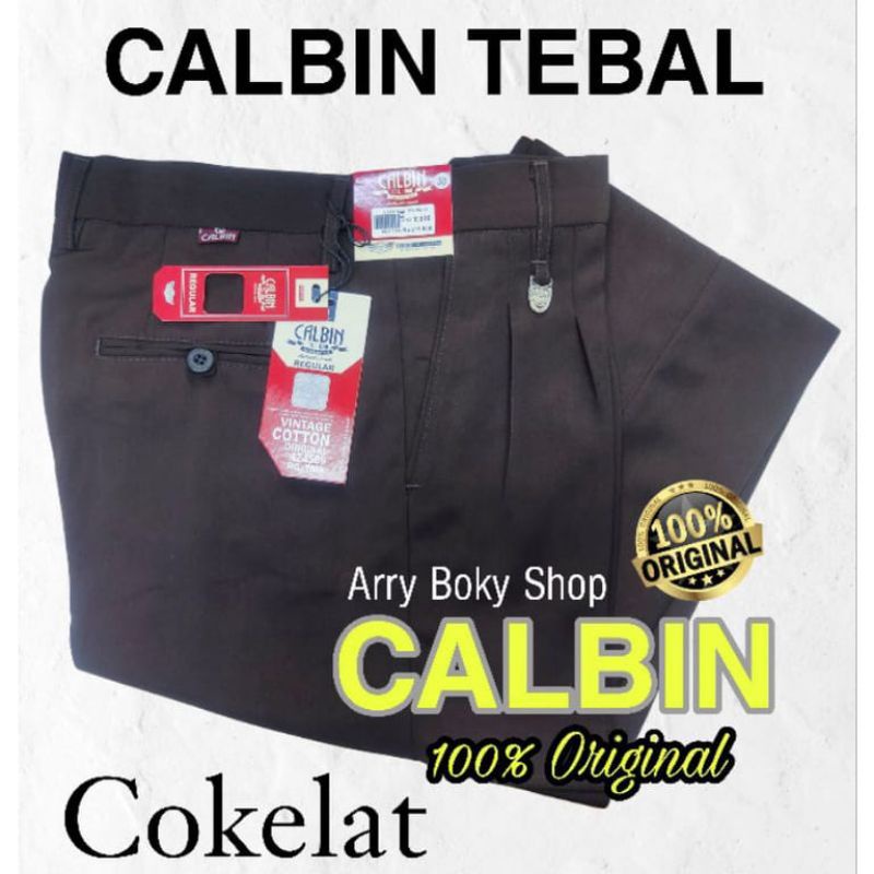 Celana Formal Kain | Celana Kantor Pria | CALBIN 100% Produk Original