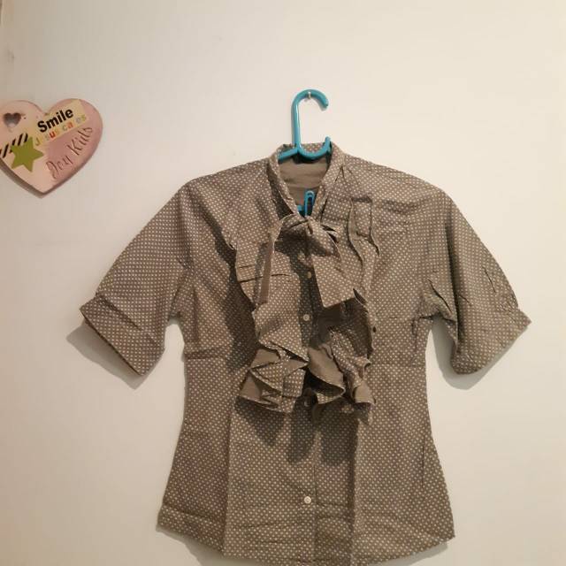 Kemeja Wanita motif Polkadot