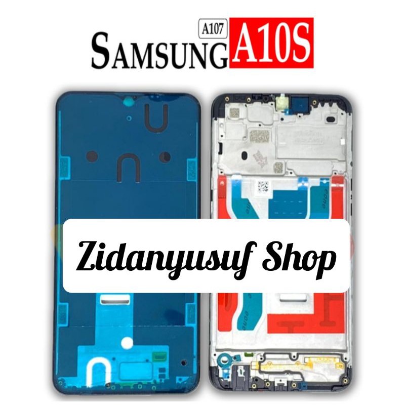 FRAME BEZZEL BAZEL TULANG TATAKAN LCD SAMSUNG GALAXY A10S / A107 ORIGINAL