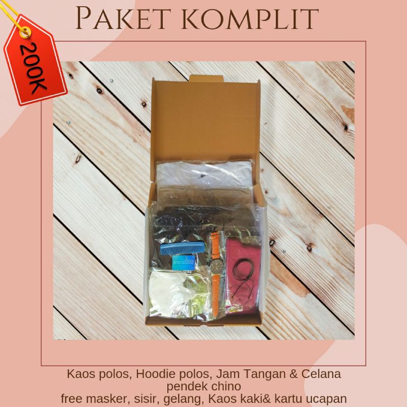 GIFT BOX/KADO COWOK PAKET KOMPLIT