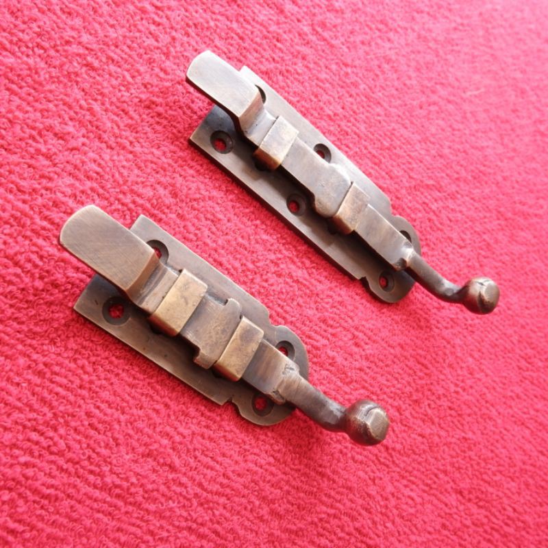 Kunci Slot Pintu Jendela Kuningan Antik