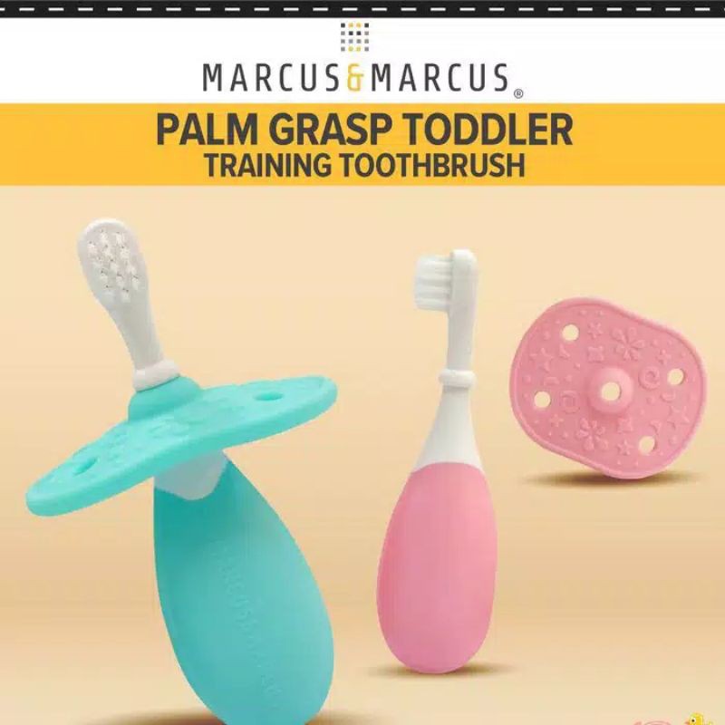 Marcus &amp; Marcus 3 Stage Palm Grasp Toothbrush Set