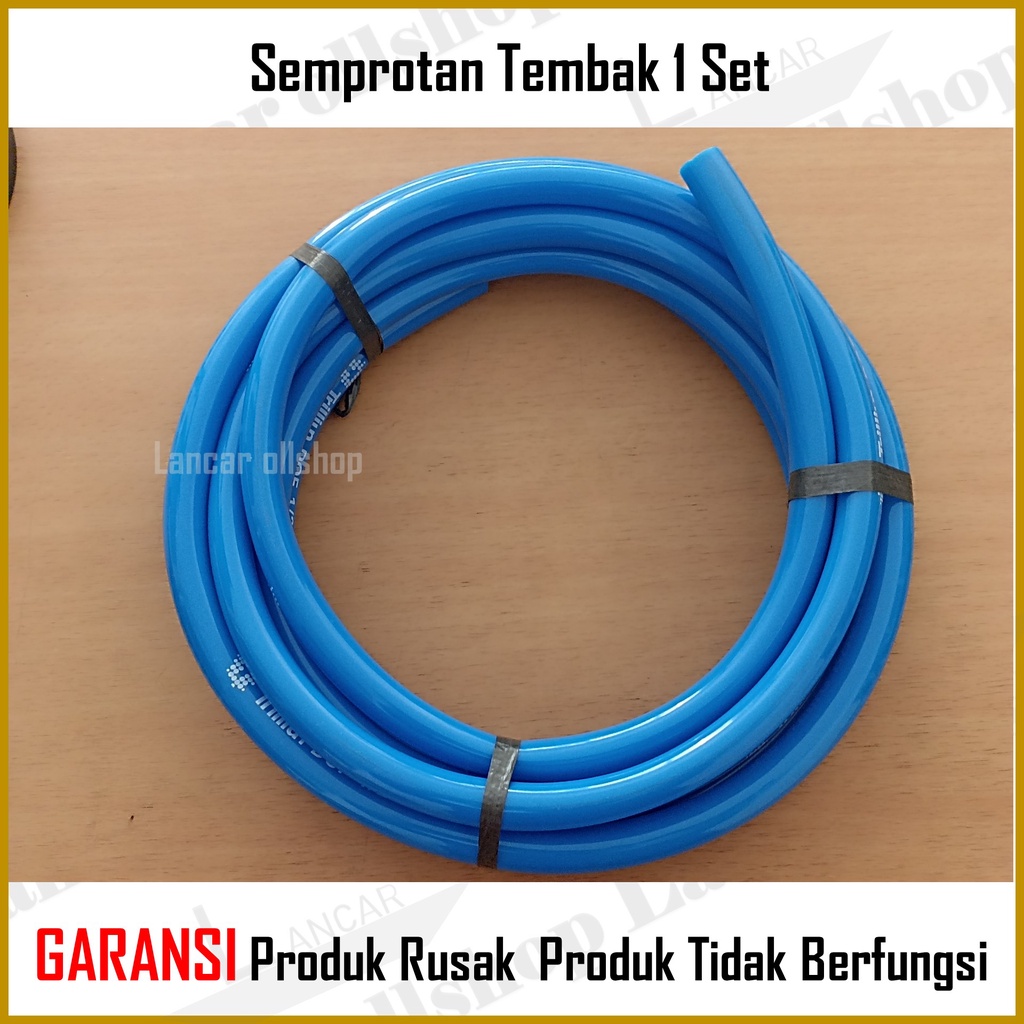 Semprotan Tembak Set Clamp Klem Cincin Hose Konektor Selang Air Siram Taman Cuci Mobil Motor 1 Paket Murah