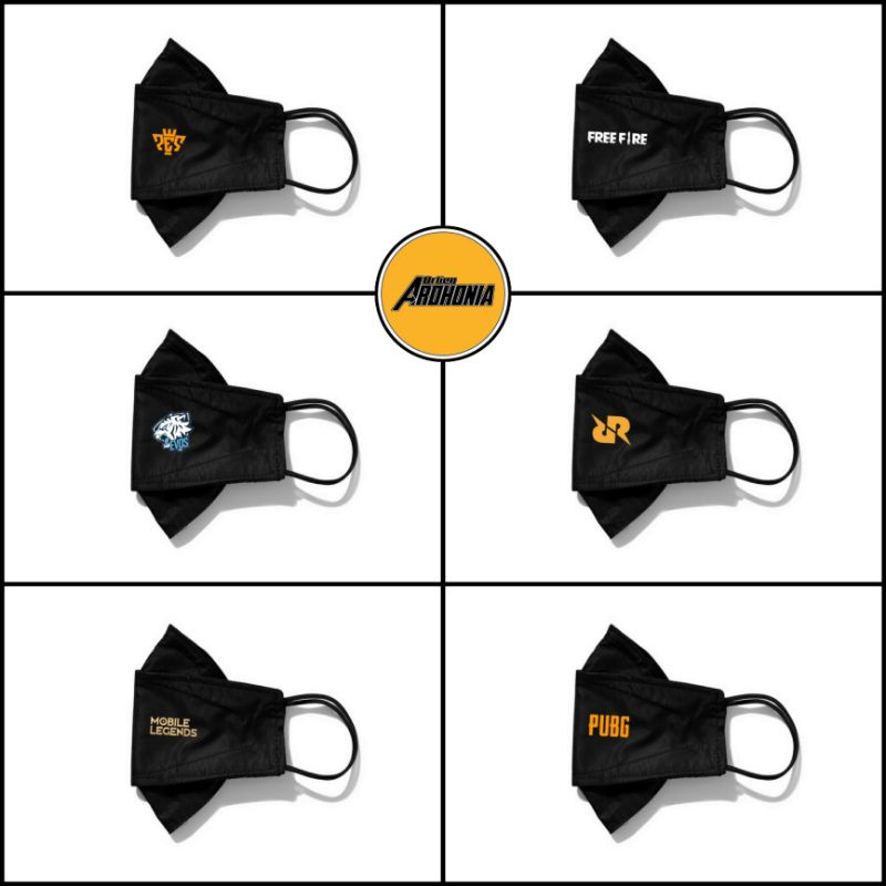 Masker 3D Keren - Masker Kain 3D - Masker Pria Keren - Masker Keren - Masker Game Keren