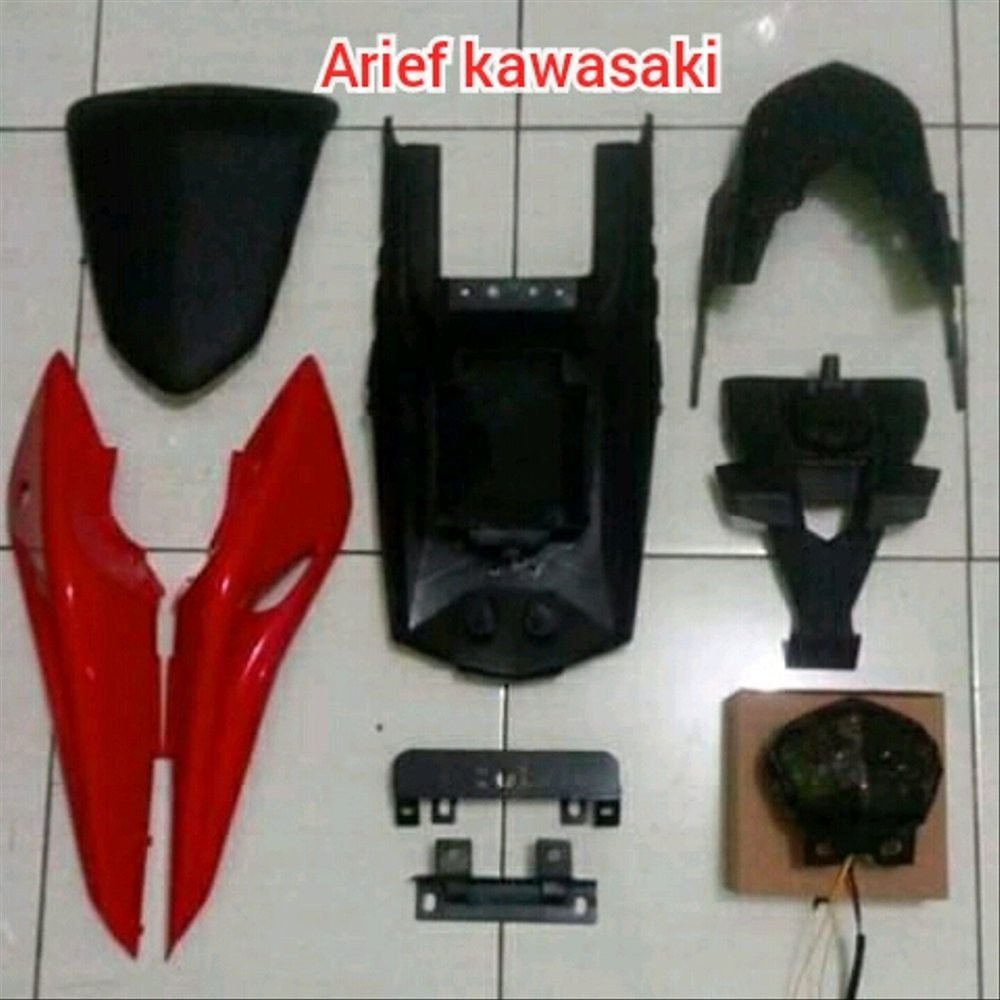 Upgrade cover body full set belakang ninja rr old ke new warna m