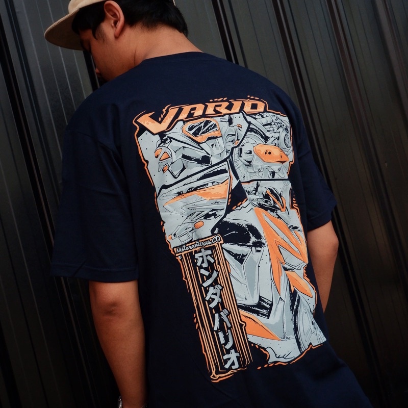 KAOS VARIO | KAOS MOTOR | KAOS BIKERS INDONESIA | VR(ORNGE)
