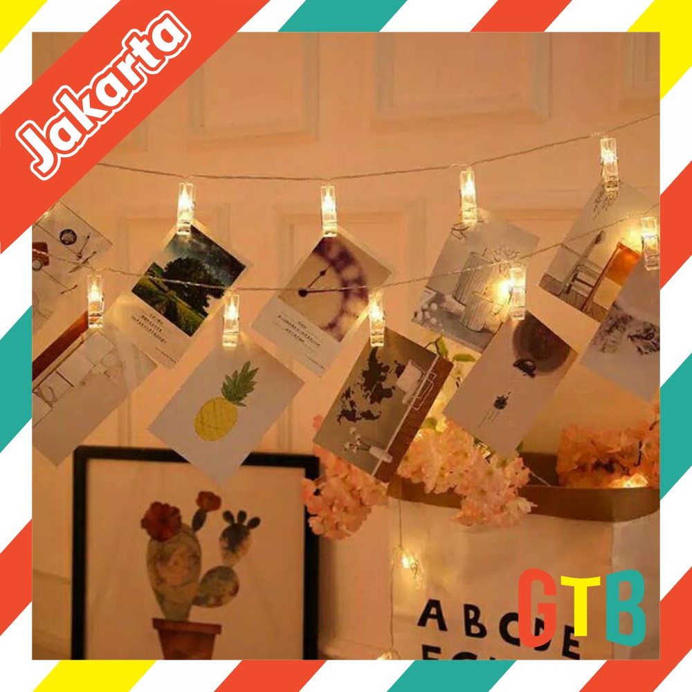 ❤GTB❤ Klip Akrilik - Jepit Foto Transparan - Acrylic Photo Clip untuk Lampu Tumblr Light Lamp E014