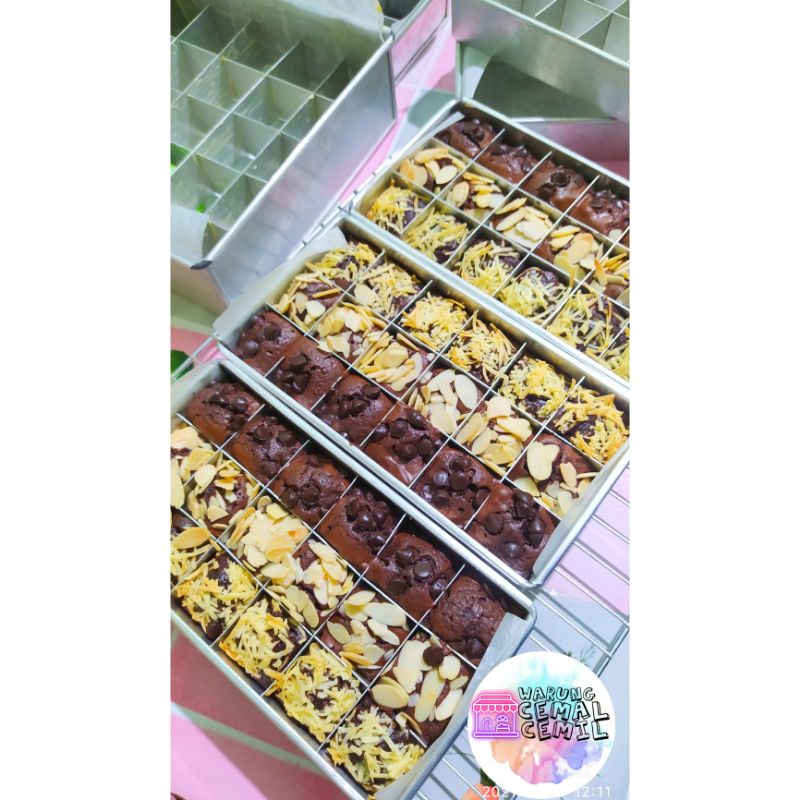 

Brownies sekat/Brownies panggang/brownies shiny crust