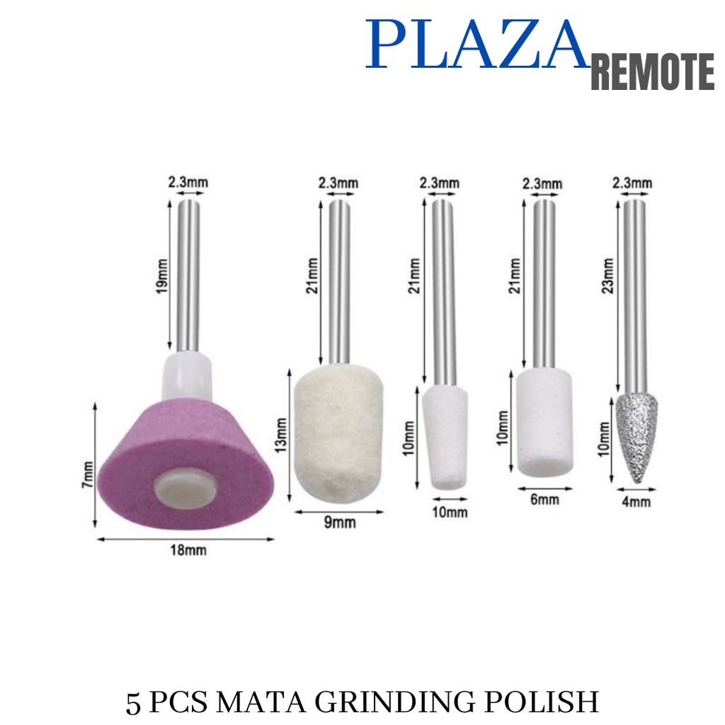 5IN1 SET MATA BOR ASAH POLES DREMER GRINDER TUNER UKIR KUKU PEDICURE