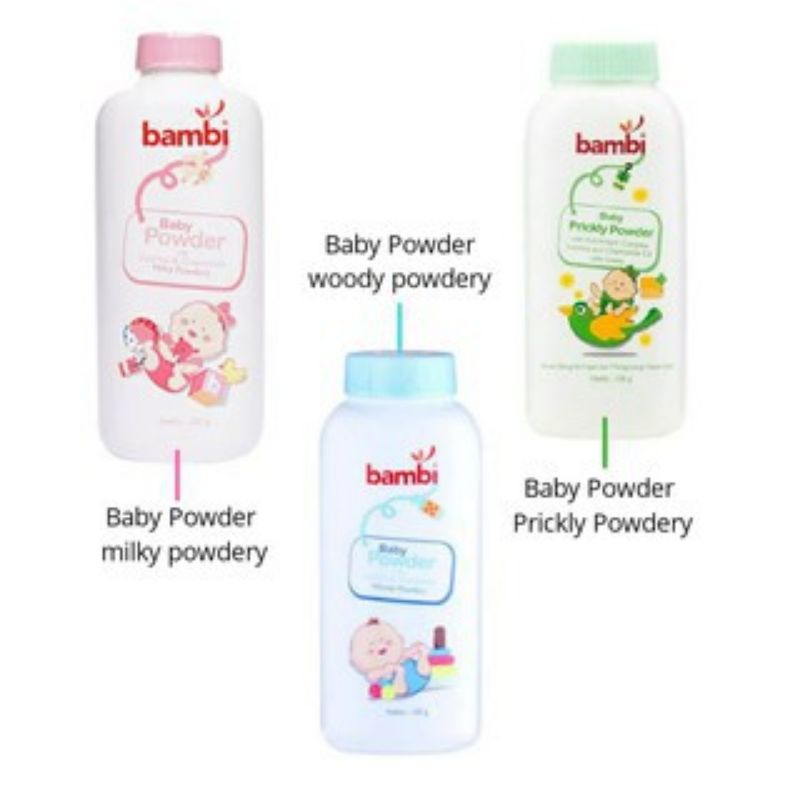 Bambi Baby Powder Kemasan 100g/250g