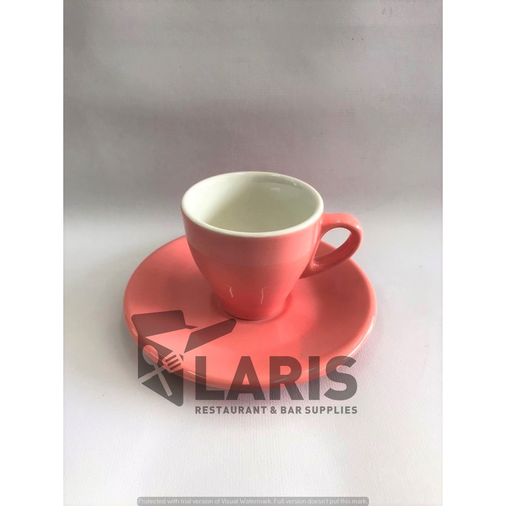 Cangkir Mini Kopi Espresso Keramik Warna 90ml / Cangkir Cafe Restoran Unik