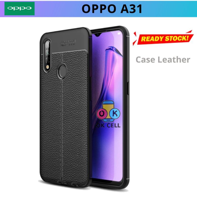 Softcase OPPO A31 Auto Focus Leather - Soft Case Autofocus Oppo A8 Kesing Silikon TPU Premium