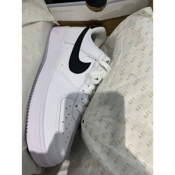 Nike air force White Swosh Black Original