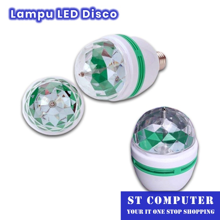 Lampu LED Disco Berputar Warna Warni