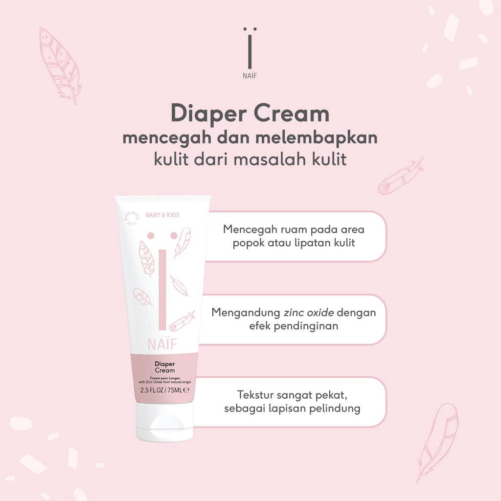 NAIF Diaper Cream / Krim Popok Bayi - 75ml