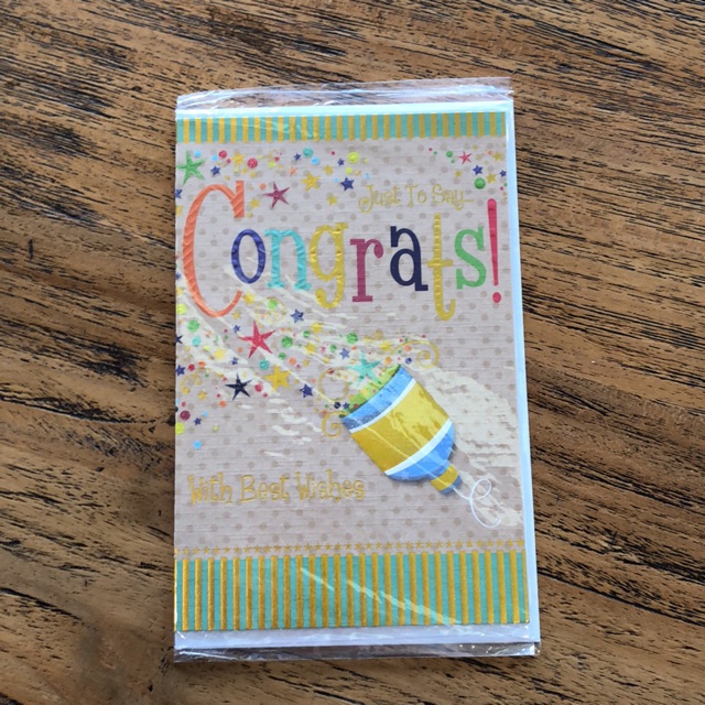 

Congratulation card (popper)