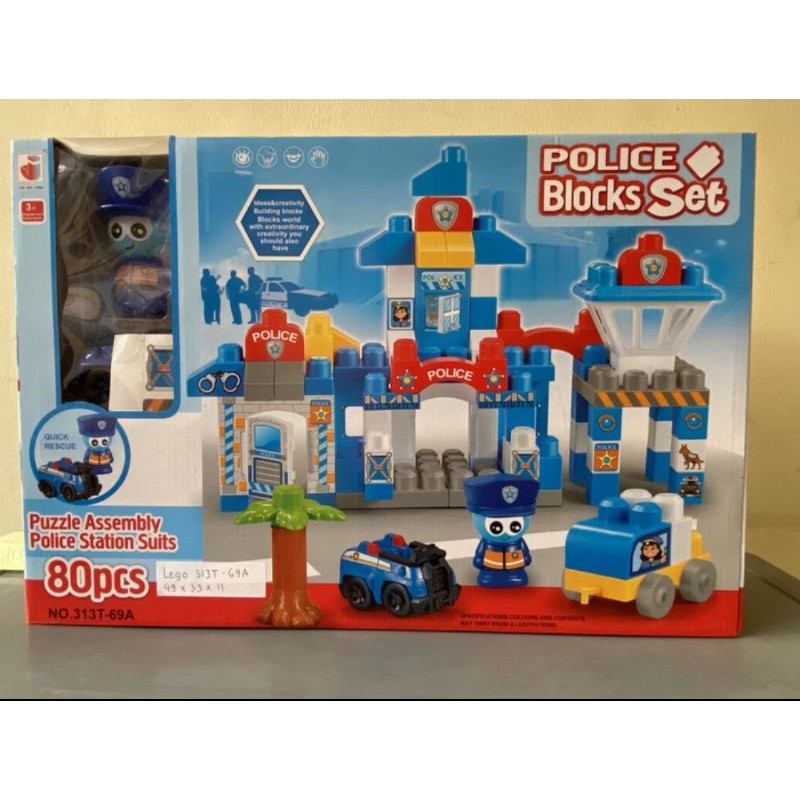 Lego Block Police Station Kantor Polisi Model Duplo