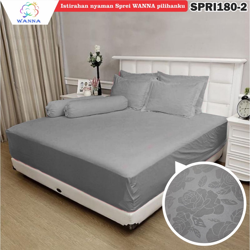 Sprei Single Aesthetic Monochrome Seprai Murah polos 180 x 200CM Sprai kasur Sprei Bunga