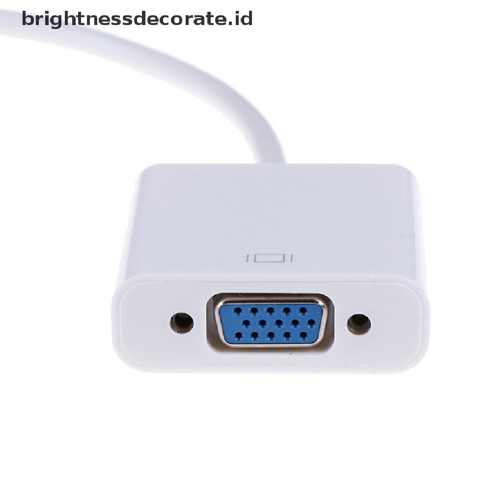 1 Pc Adaptor Konverter HDMI Ke VGA HD 1080P Warna Putih