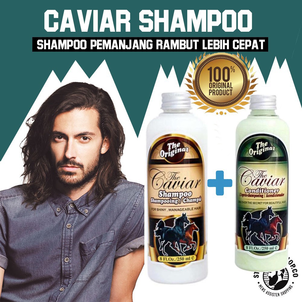 Shampo Sampo Kuda Caviar Pemanjang Rambut Perawatan Penumbuh Penyubur Rambut Botak Rontok Rusak-1
