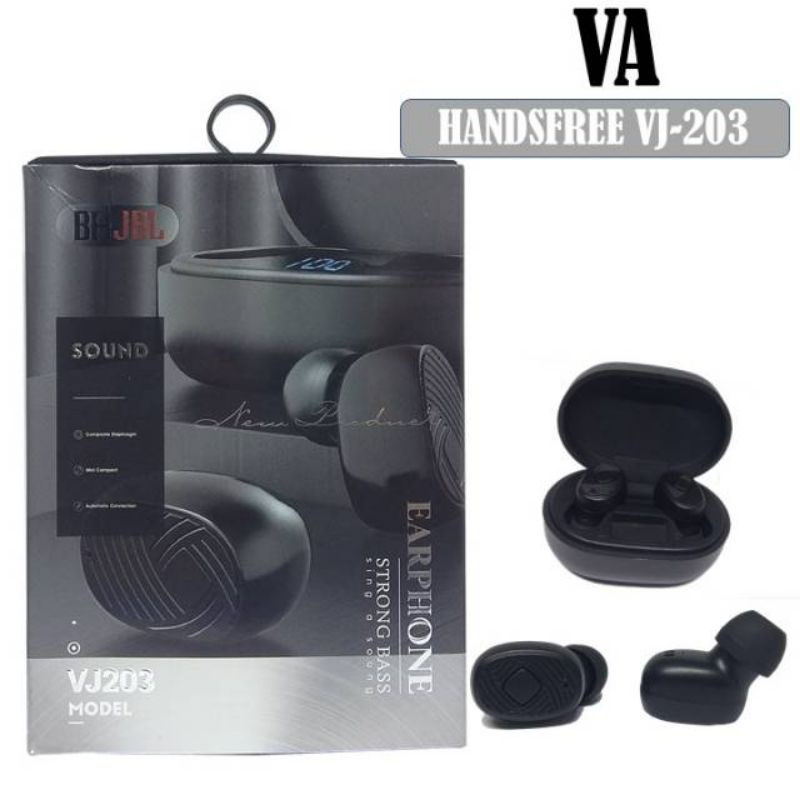 HeadaSet Wireless JBL VJ203 Earphone Strong Bass