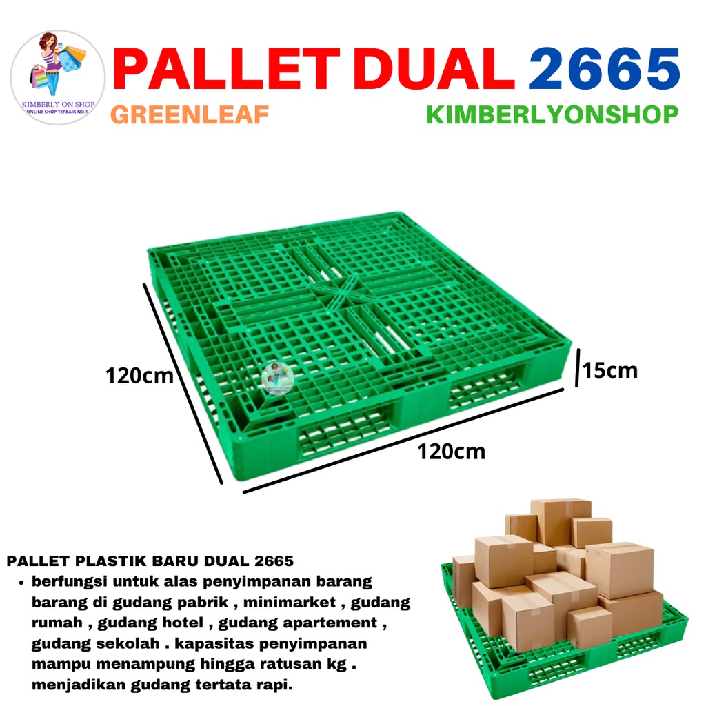 Pallet Dual Industri 2665 Green Leaf