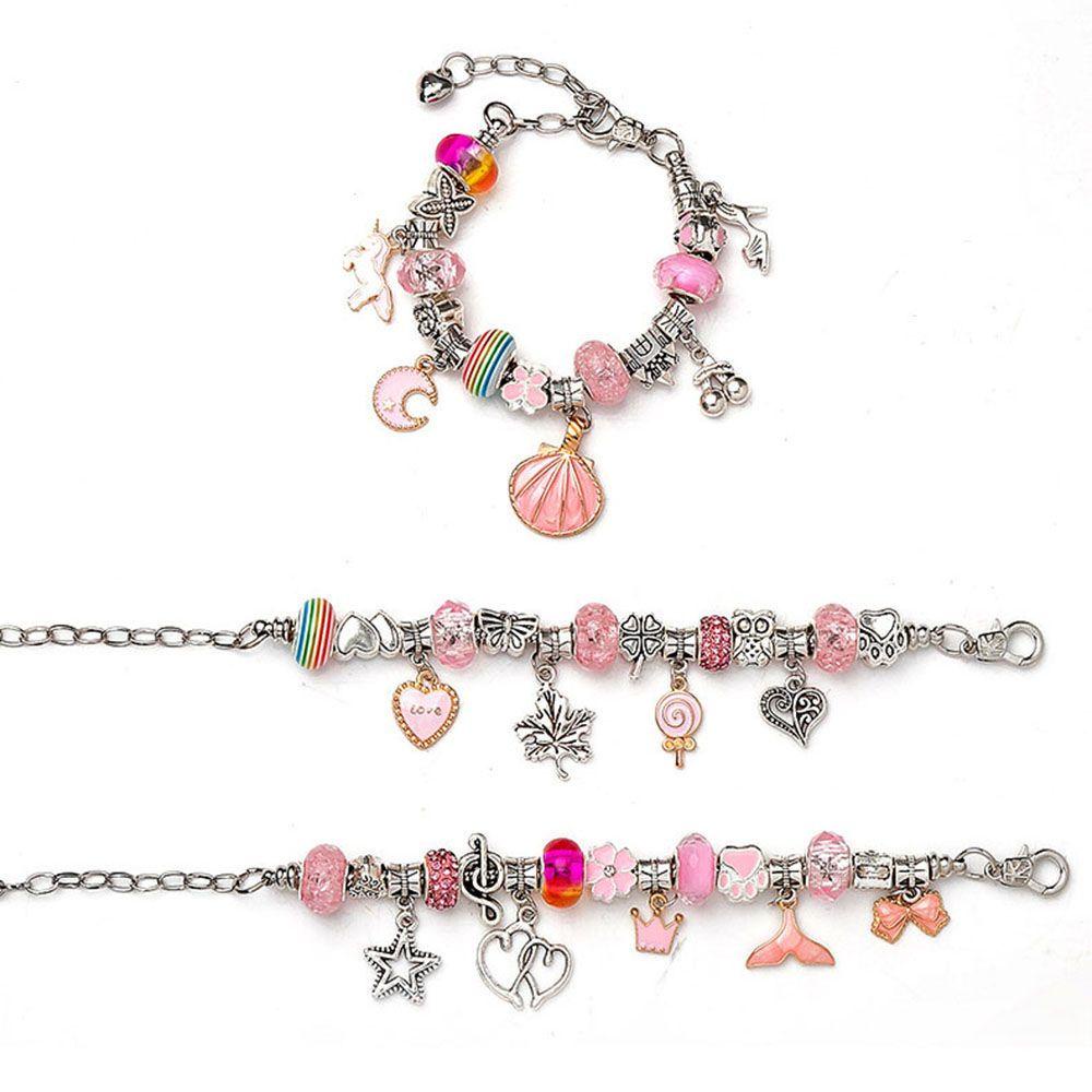 NEEDWAY Jewelry Making Kit Komponen Perhiasan Handmade DIY Elegan Untuk Anak Perempuan Kekinian Manik-Manik Set Dengan Kotak Hadiah Manik-Manik Bola