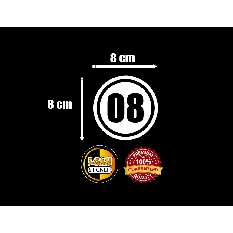 

STIKER ANGKA BOLONG DIAMETER 8 CM BAHAN REVLEKTIVE