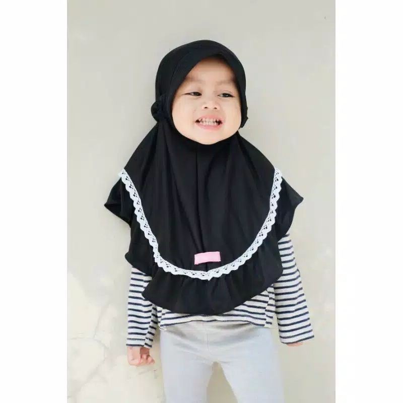 JILBAB ANAK LUBNA PREMIUM / KERUDUNG HIJAB ANAK TERBARU