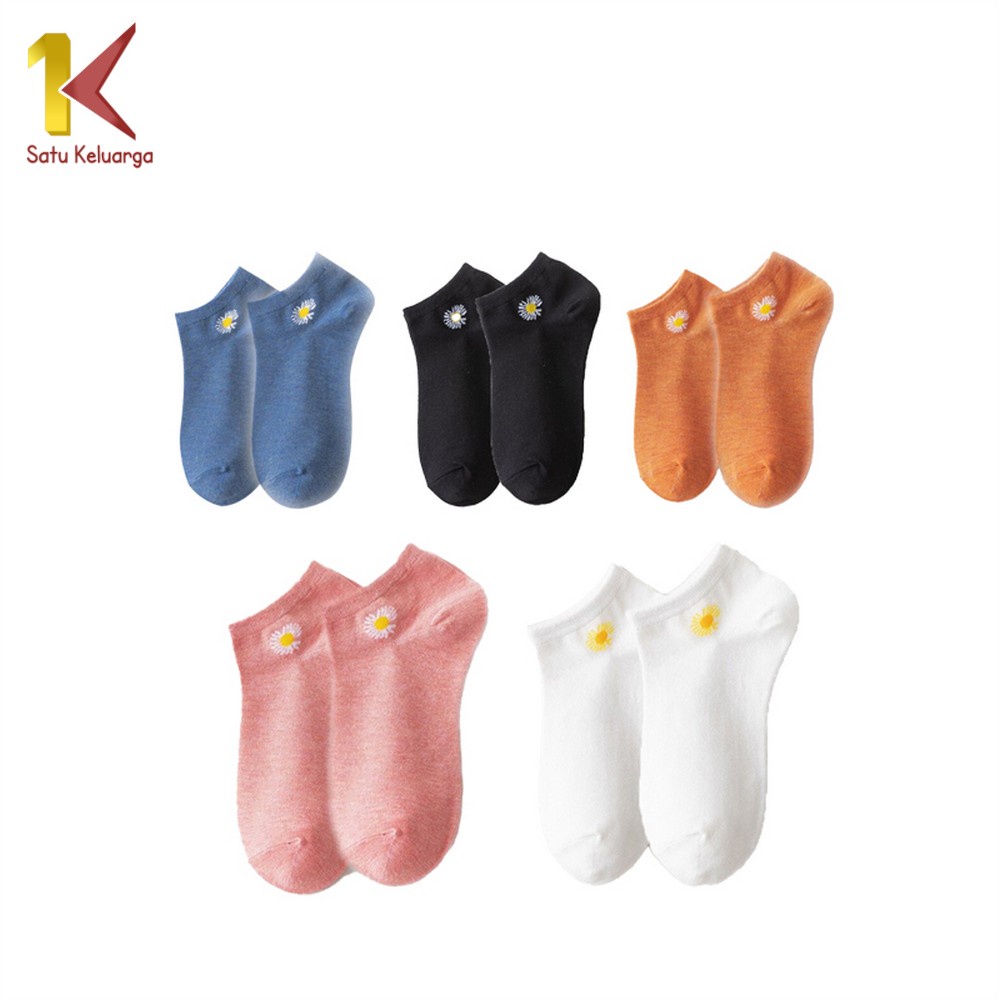 Satu Keluarga Kaos Kaki Semata Kaki Polos P55-P58 Kaos Kaki Pendek Dewasa / Kaos Kaki Ankle Wanita Motif-8
