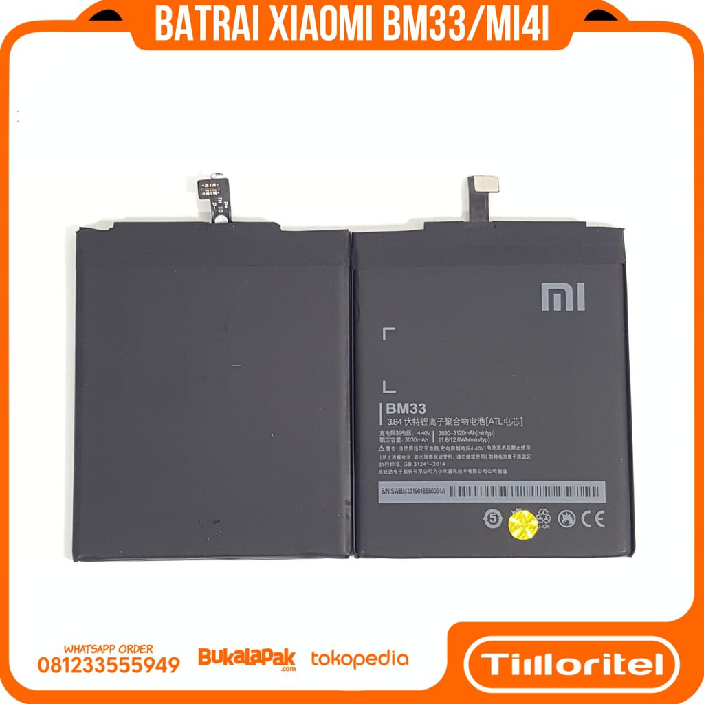 BATRAI XIAOMI BM33/XIAOMI MI4I ORI