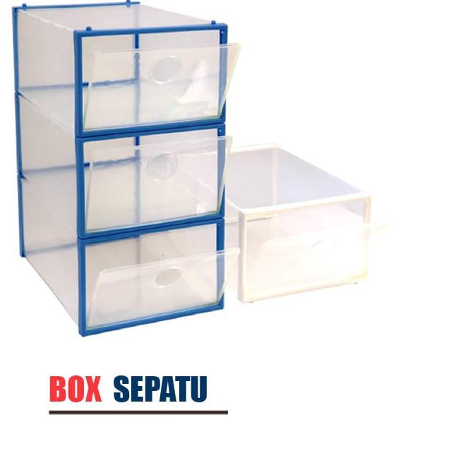 ♩ HONGTA - Kotak Sepatu Transparan / Kotak Serbaguna ( PROMO ) ➤