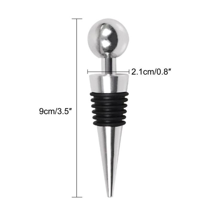 wine stopper decanter bulat / penutup botol serbaguna untuk minuman kecap saus wine beer / wine pourer tutup botol dapur minyak saus kecap / bottle lid