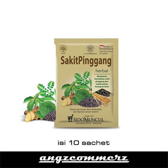 

SIDOMUNCUL Jamu Herbal Sakit Pinggang 10 Sachet Melancarkan Buang Air Kecil