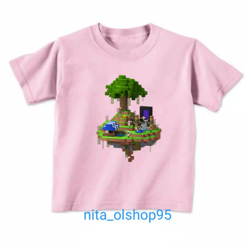 baju anak minecraft kaos roblox terpopuler