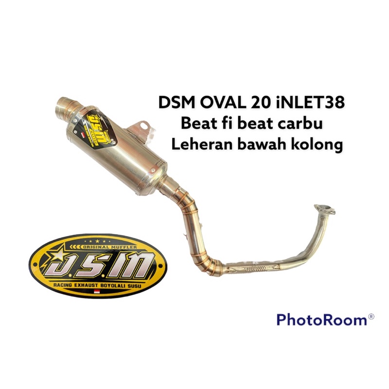 knalpot Dsm oval Dm38 beat fi beat carbu