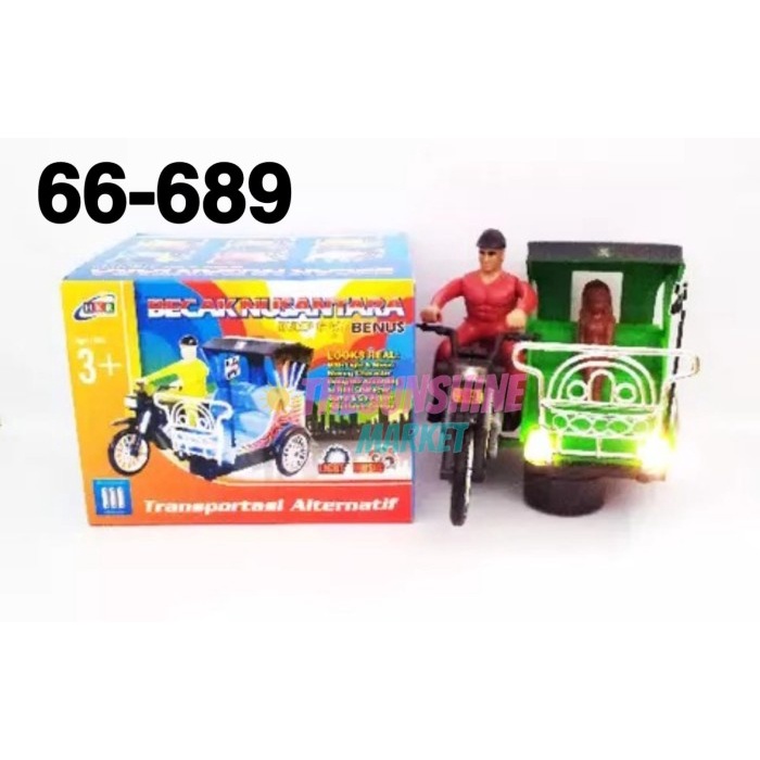 MAINAN ANAK BECAK NUSANTARA BENUS MINIATUR BECAK NUSANTAR 66-689
