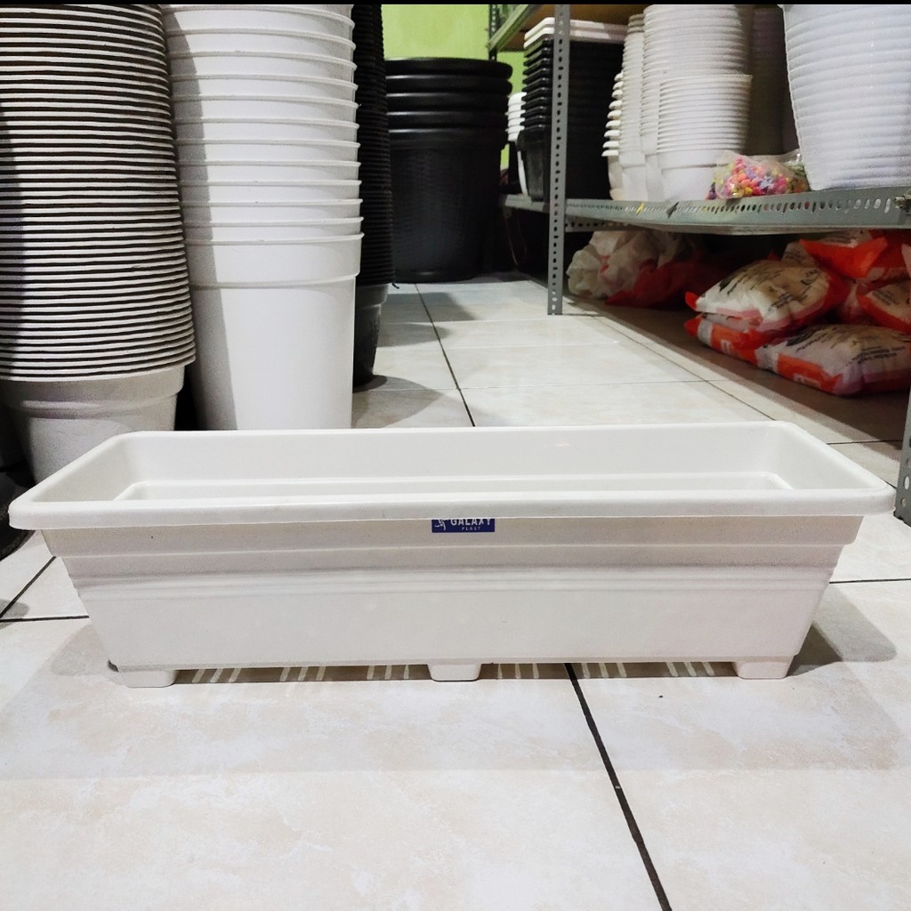 Pot persegi panjang S warna putih Lazada Indonesia Pot persegi panjang S warna putih Lazada Indonesia