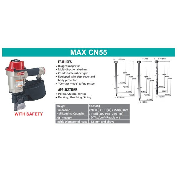 

Air Nailer MAX CN55