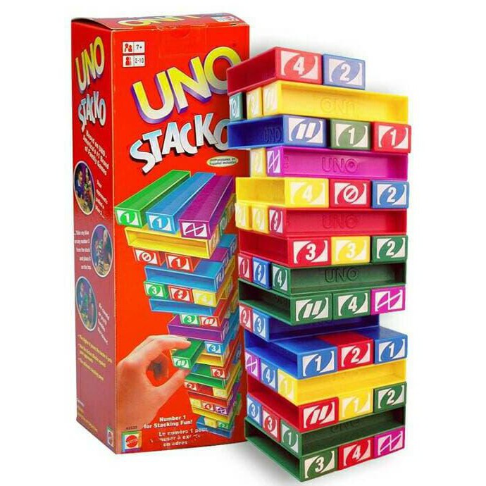TERMUR@H Mainan UNO STACKO (UNO BALOK)