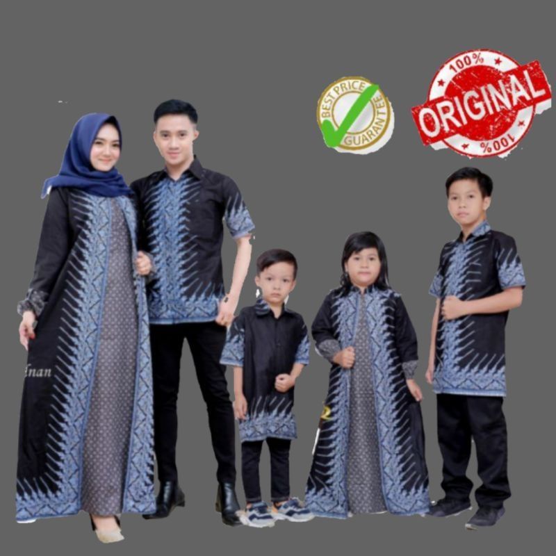 batik couple keluarga modang biru DANIF BATIK