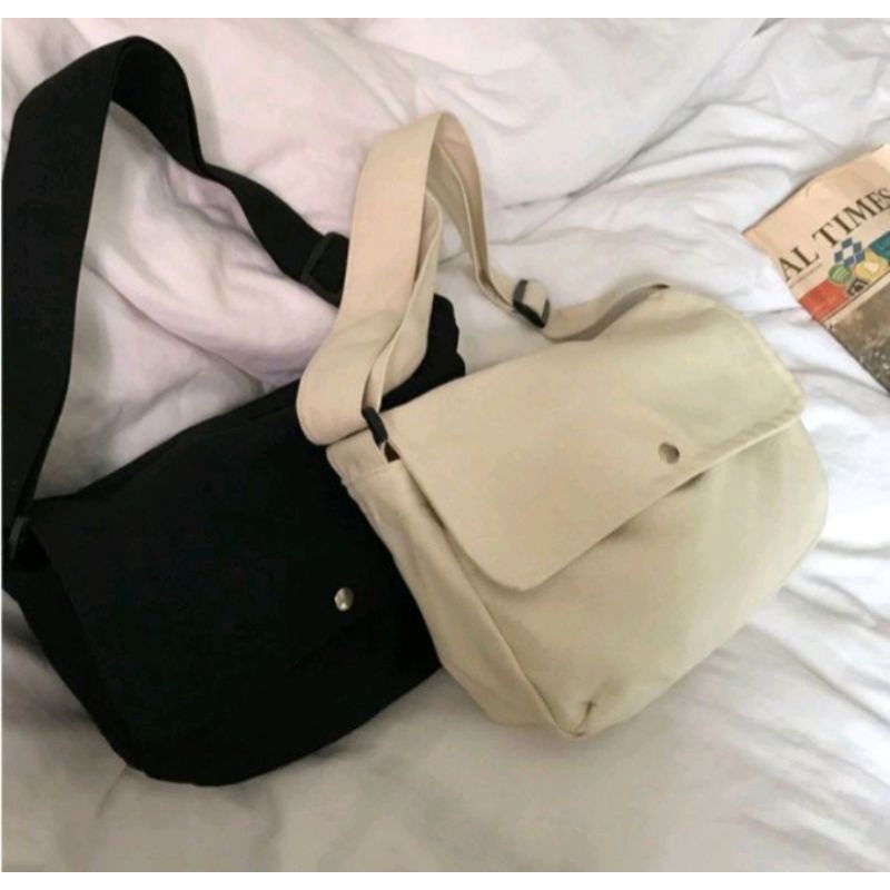 SLINGBAG CANVAS TAS SELEMPANG CLASSIC VINTAGE CROSSBODY PRIA WANITA