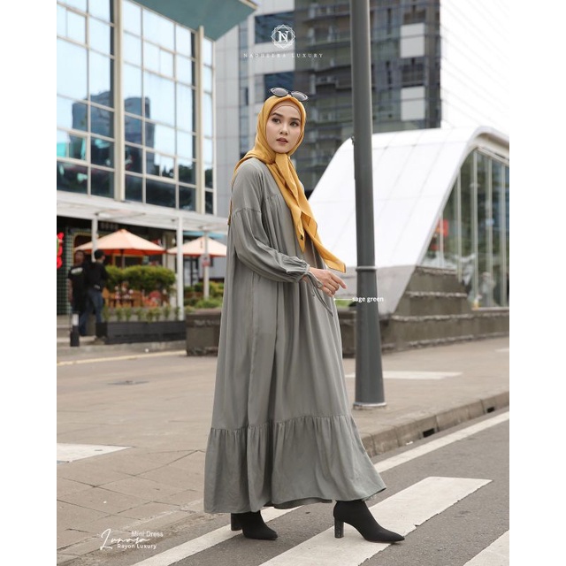 Lunara Midi Dress by Nadheera Luxury