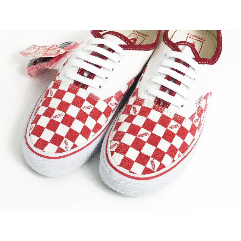 red & white checkered vans