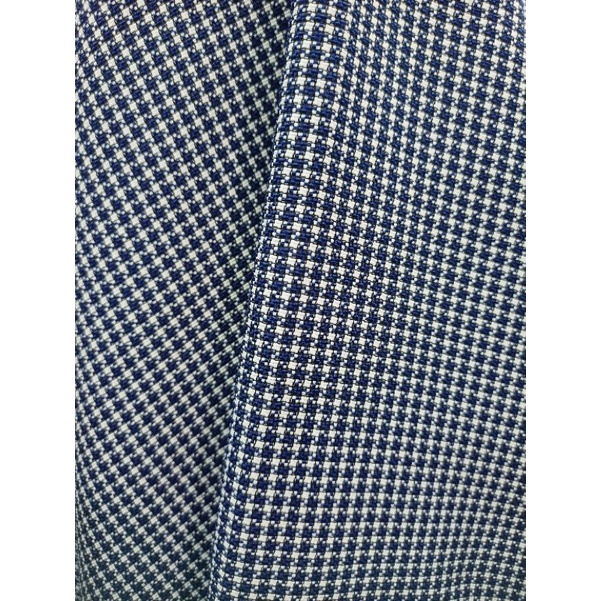 TWEED - kain tweed chanel - hounndstods biru putih