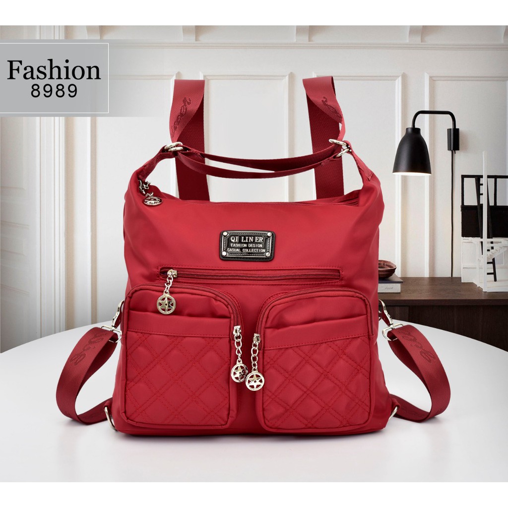Qi Lin Er 8989 Multifungsi || Tas Wanita Multifungsi